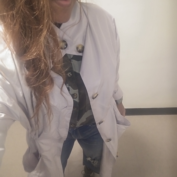 WOMEN'S JACKET, LONG BUTTON PARKA - Picture 5 of 6